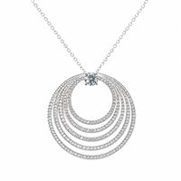 Necklace Woman in Silver BROC.B 550 GC